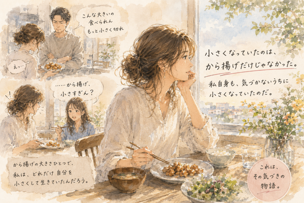 自分の常識が我が家では常識ではなかった。から揚げの大きさまでも・・・ ぽつぽつLife